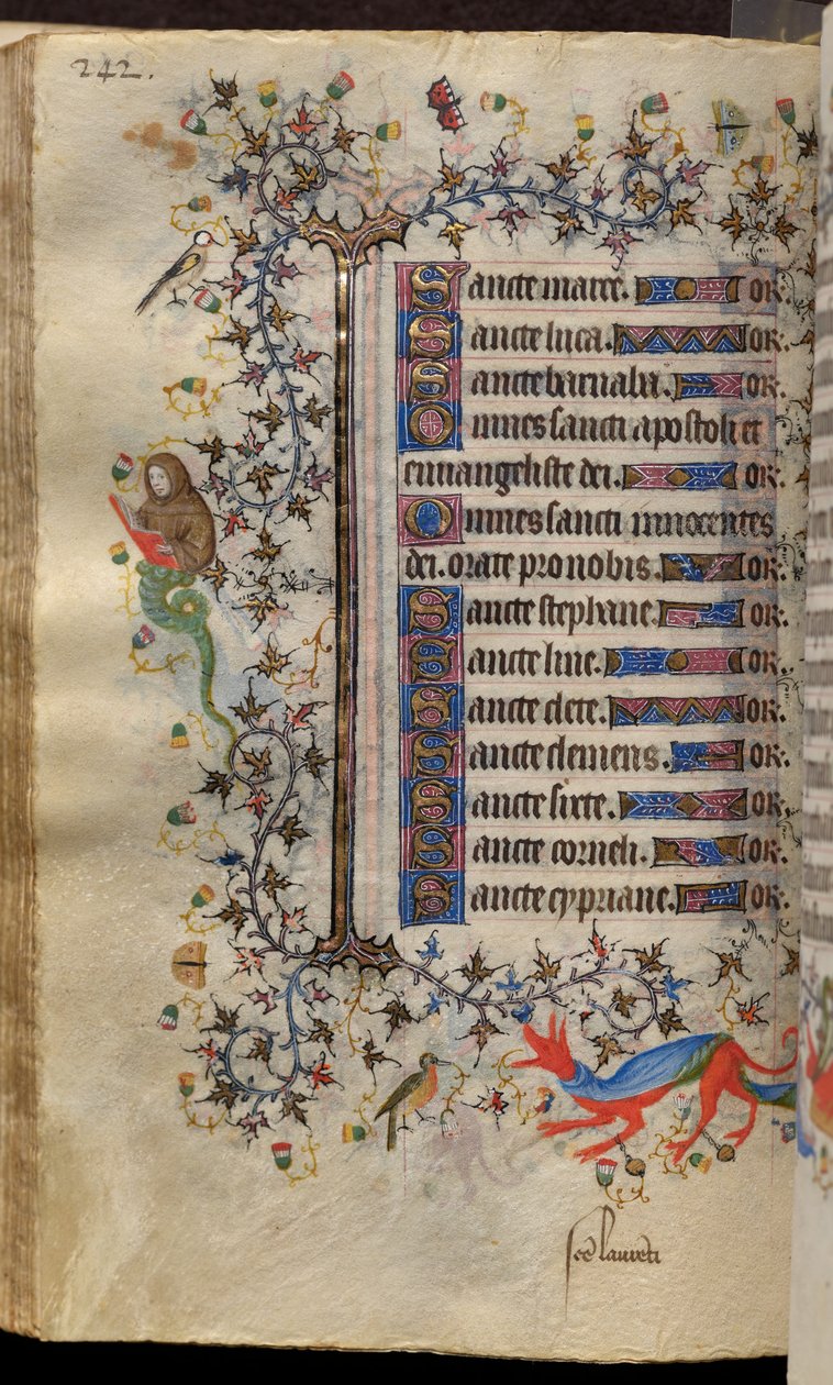 Heures de Charles le Noble, roi de Navarre (1361-1425) : fol. 121v, Texte - Master of the Brussels Initials and Associates