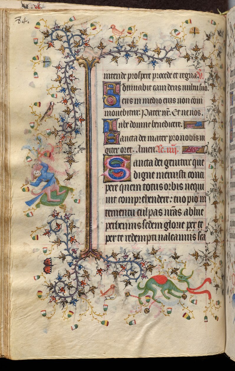 Heures de Charles le Noble, roi de Navarre (1361-1425) : fol. 42v, Texte - Master of the Brussels Initials and Associates