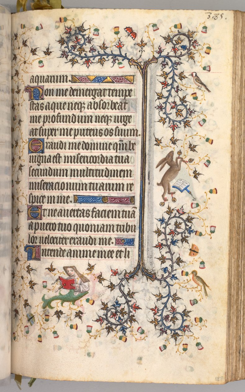 Heures de Charles le Noble, roi de Navarre : fol. 188r, Texte - Master of the Brussels Initials and Associates