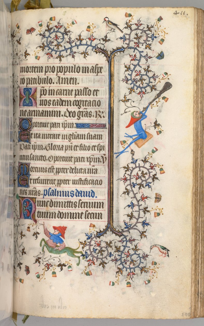 Heures de Charles le Noble, roi de Navarre 1361-1425: fol. 200r, Texte, vers 1405 - Master of the Brussels Initials and Associates