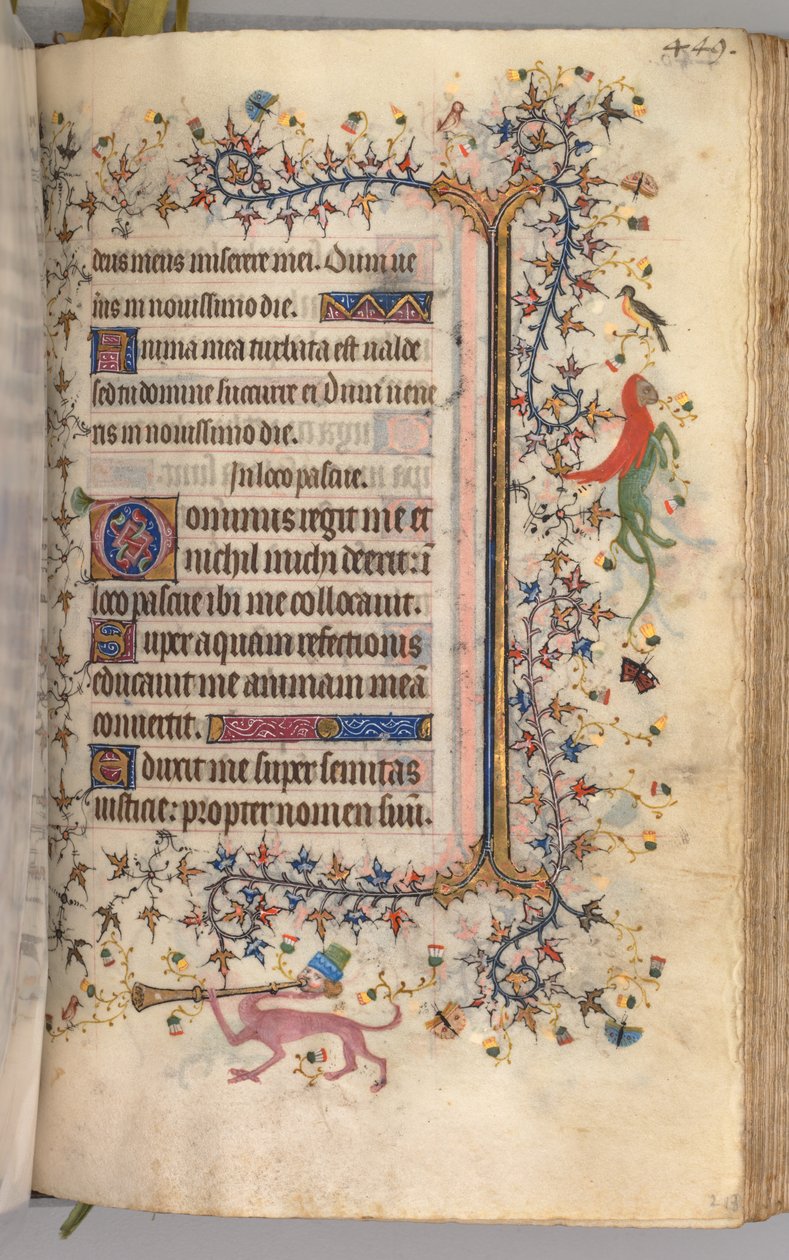 Heures de Charles le Noble, Roi de Navarre 1361-1425 : fol. 219r, Texte, c. 1405 - Master of the Brussels Initials and Associates