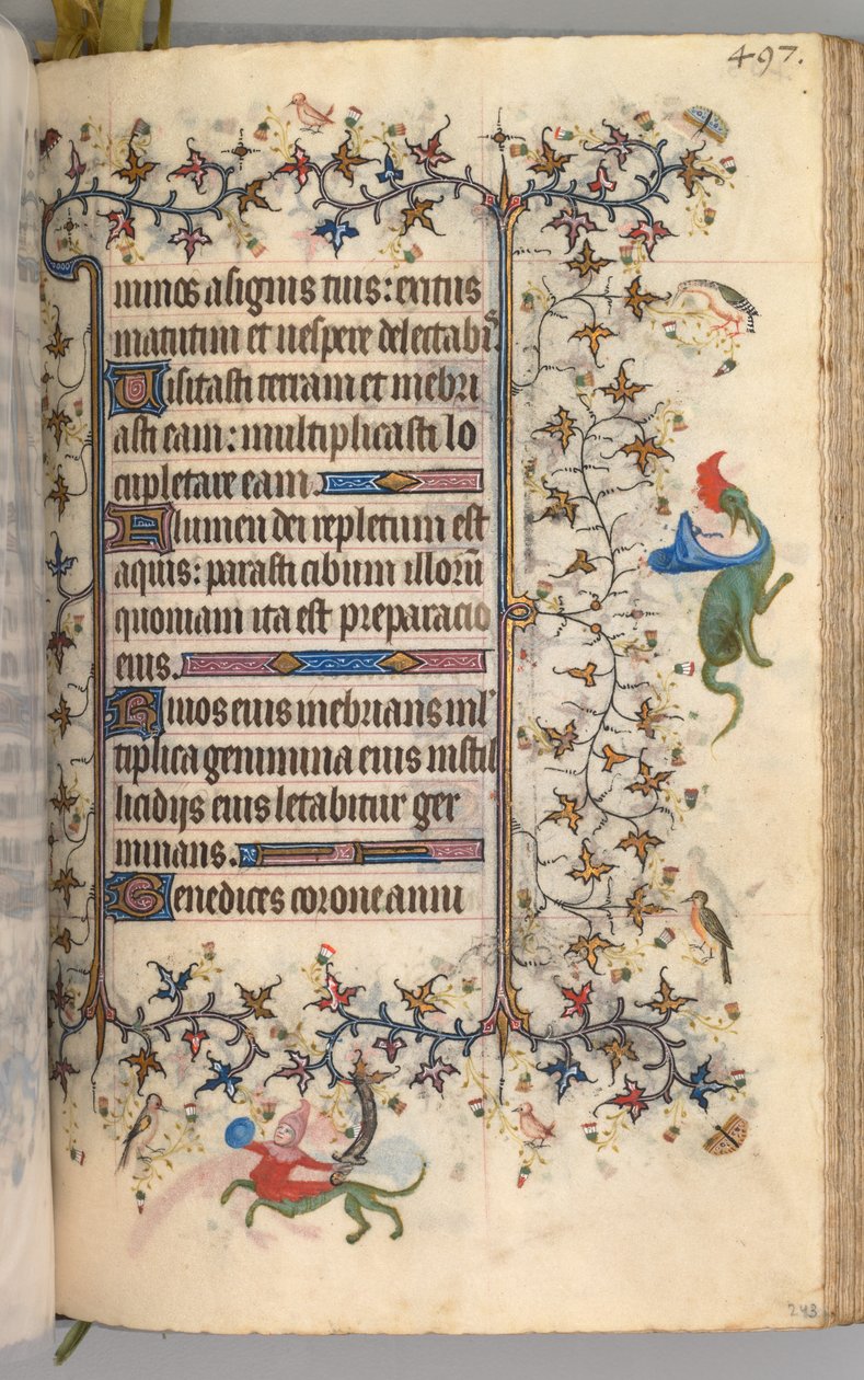 Heures de Charles le Noble, Roi de Navarre 1361-1425 : fol. 243r, Texte, vers 1405 - Master of the Brussels Initials and Associates