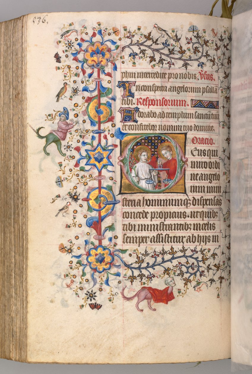 Heures de Charles le Noble, Roi de Navarre 1361-1425 : fol. 262v, Texte, vers 1405 - Master of the Brussels Initials and Associates
