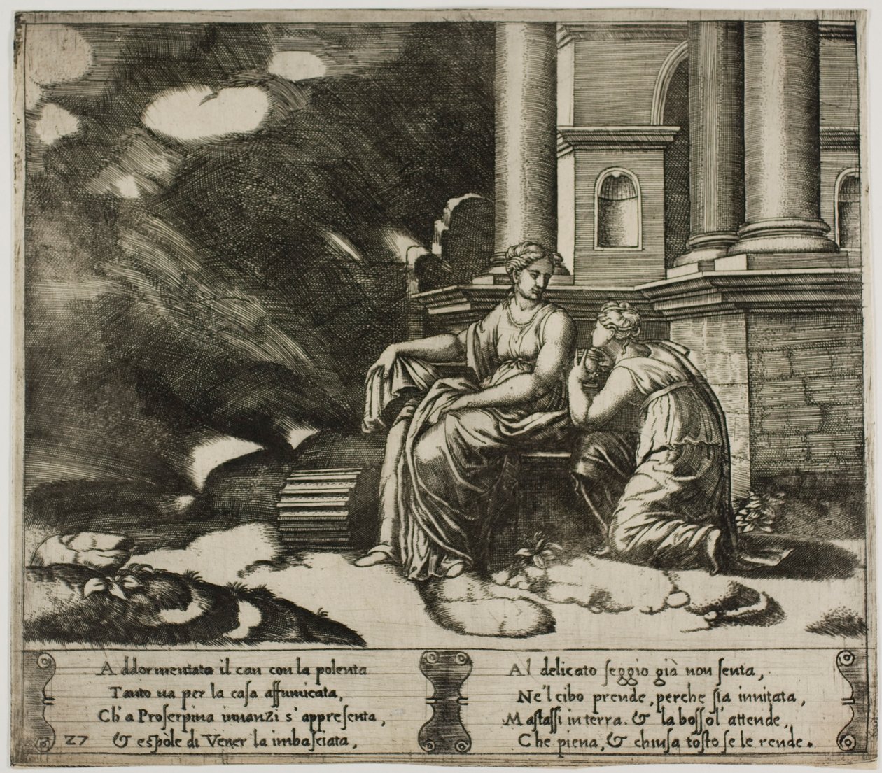 Proserpine donne à Psyché la boîte de beauté - Master of the Die