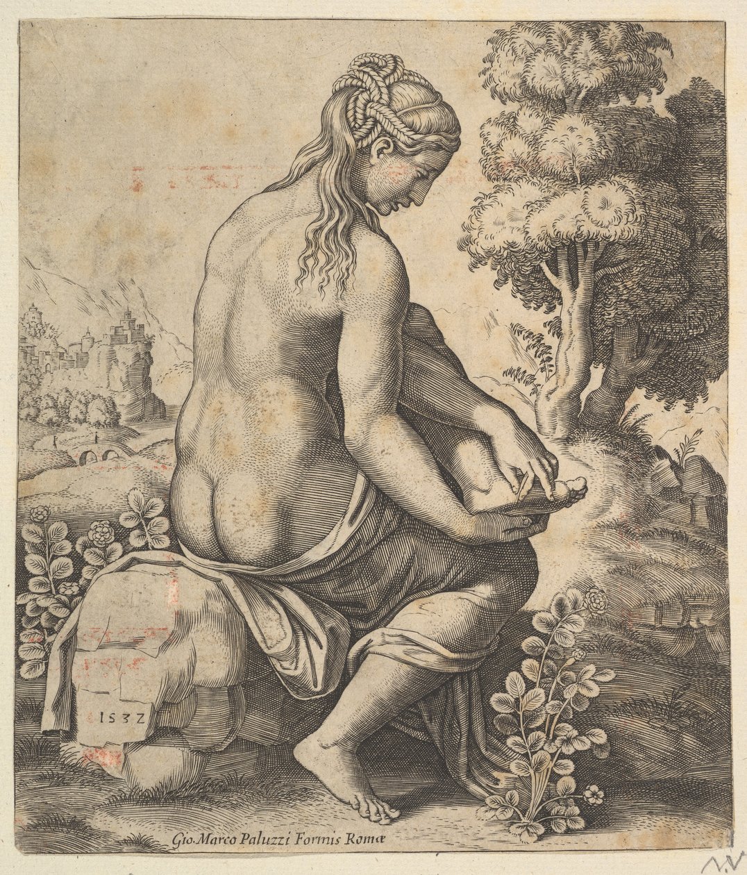 Vénus enlevant une épine de son pied - Master of the Die