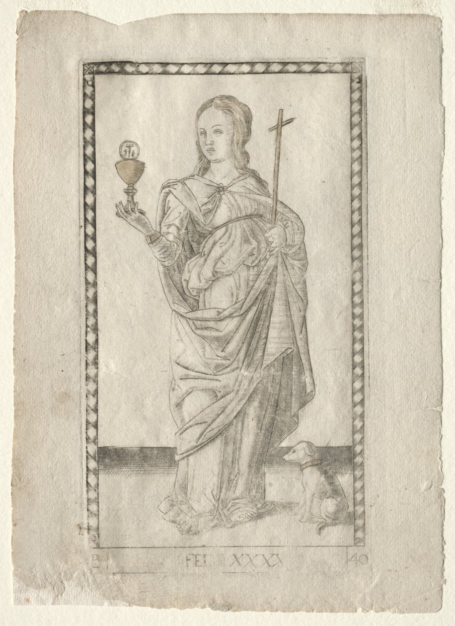 Foi (de la série Tarocchi, B: Principes Cosmiques & Vertus, #40) - Master of the E Series Tarocchi
