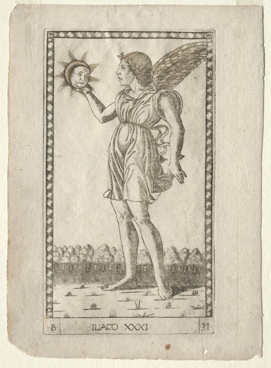 Génie du Soleil (de la série Tarocchi, B: Principes Cosmiques & Vertus, #31) - Master of the E Series Tarocchi