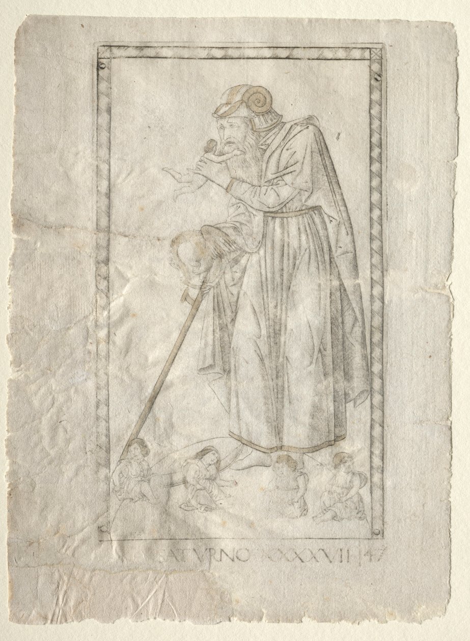 Saturne de la série Tarocchi, série A : Firmaments de l