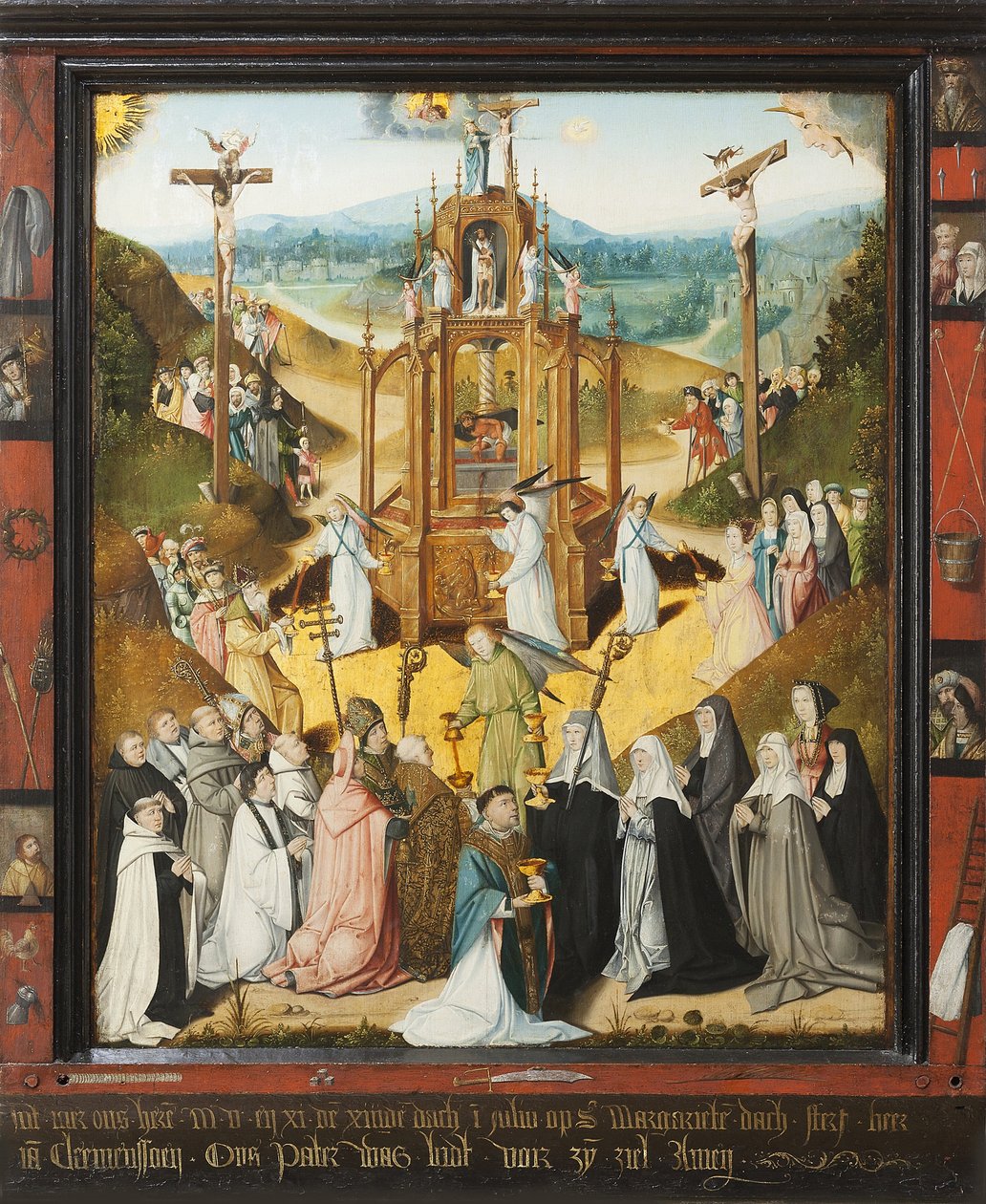 La fontaine de vie, épitaphe pour frère Clemenssoen - Master of the Fountain of Life
