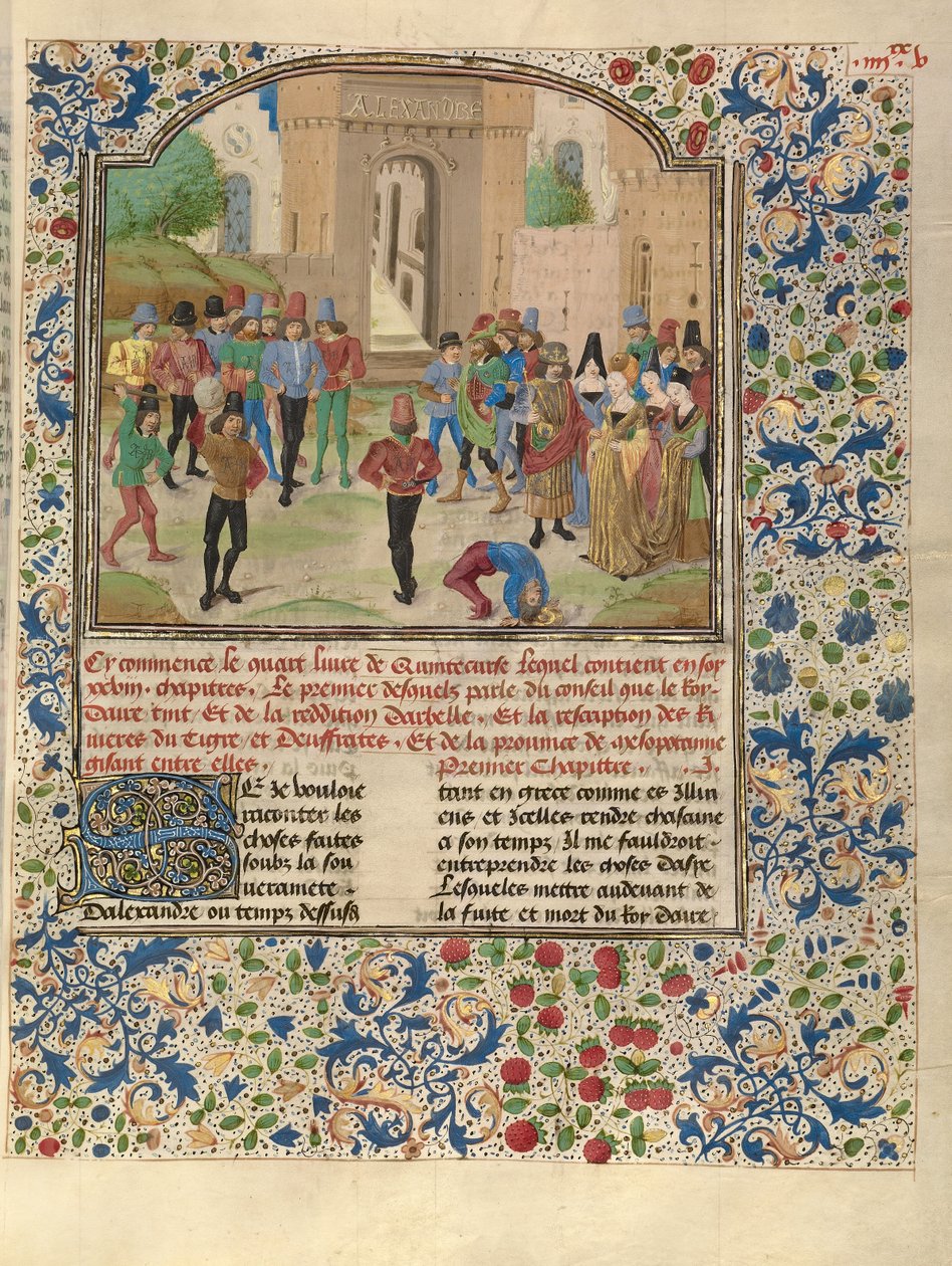 La concurrence à Sittacene et le plaquage de Sisigambis - Master of the Jardin de vertueuse consolation