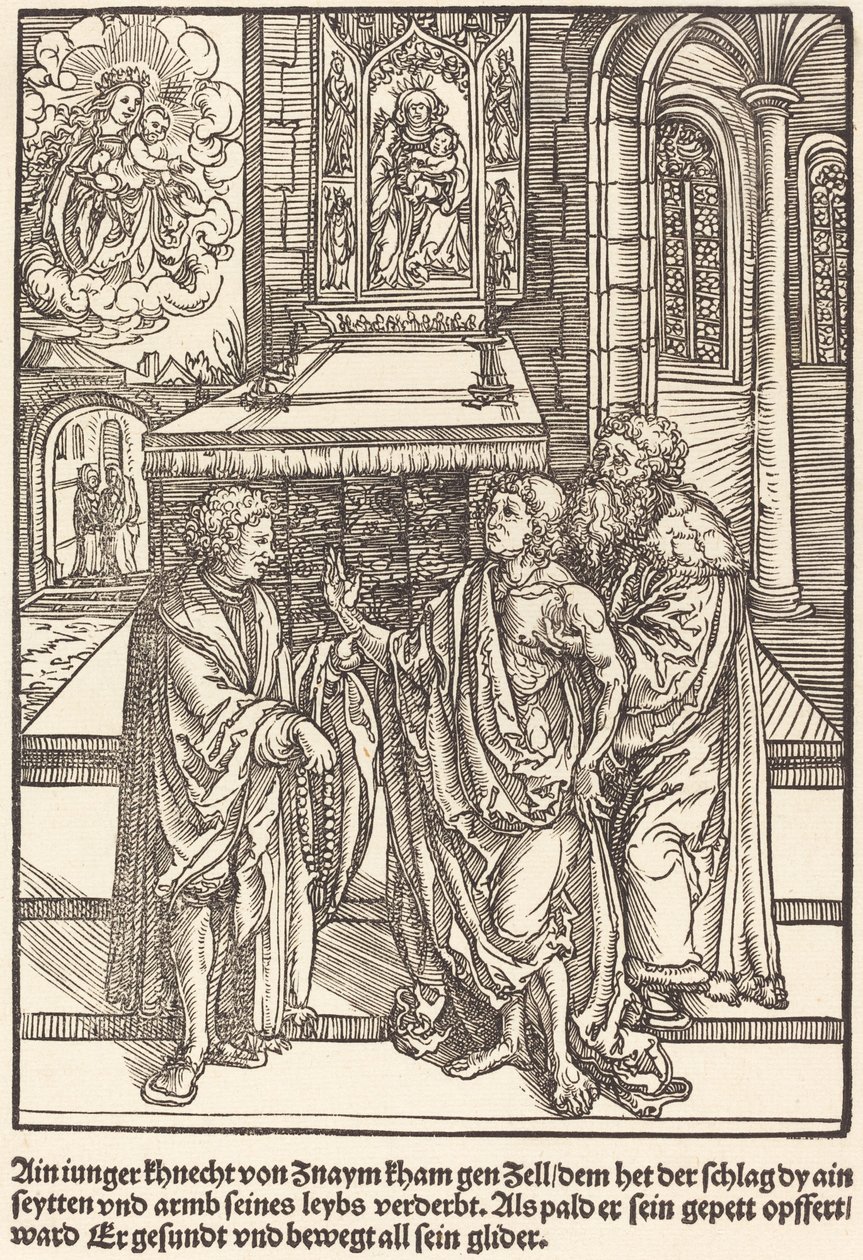 Ain iunger Khnacht von Znaym ... - Master of the Miracles of Mariazell