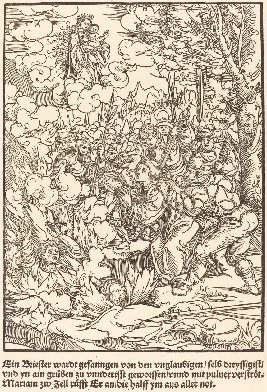 Un prêtre fut capturé - Master of the Miracles of Mariazell