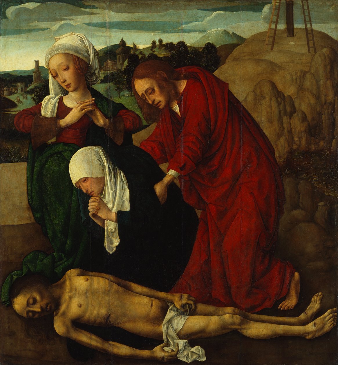 La Lamentation sur le Christ mort, vers 1490 - Master of the Virgo Inter Virgines