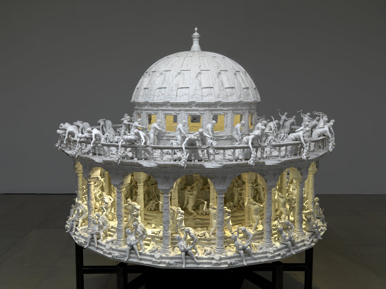 All Things Fall, 2014 (acier, aluminium, plâtre, résine, lumières LED, moteur) - Mat Collishaw