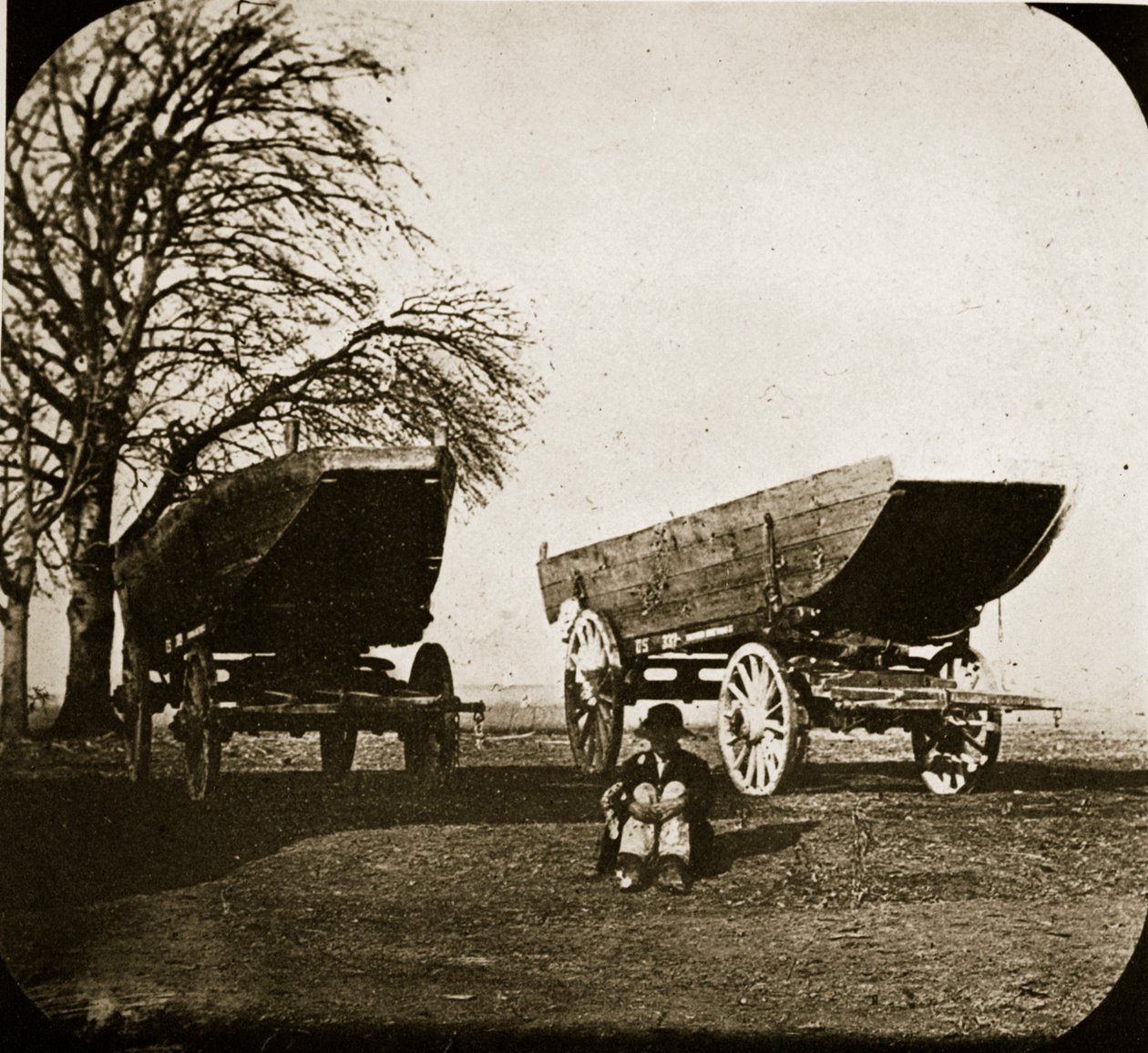 Bateau-ponton sur roues, 1861-65 - Mathew B. Brady