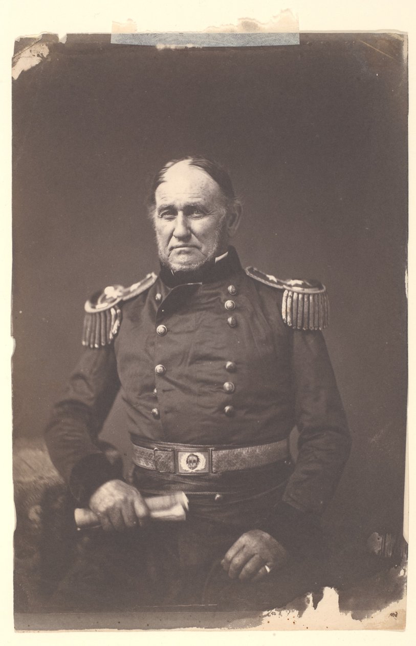 Général de division David E. Twiggs - Mathew B. Brady