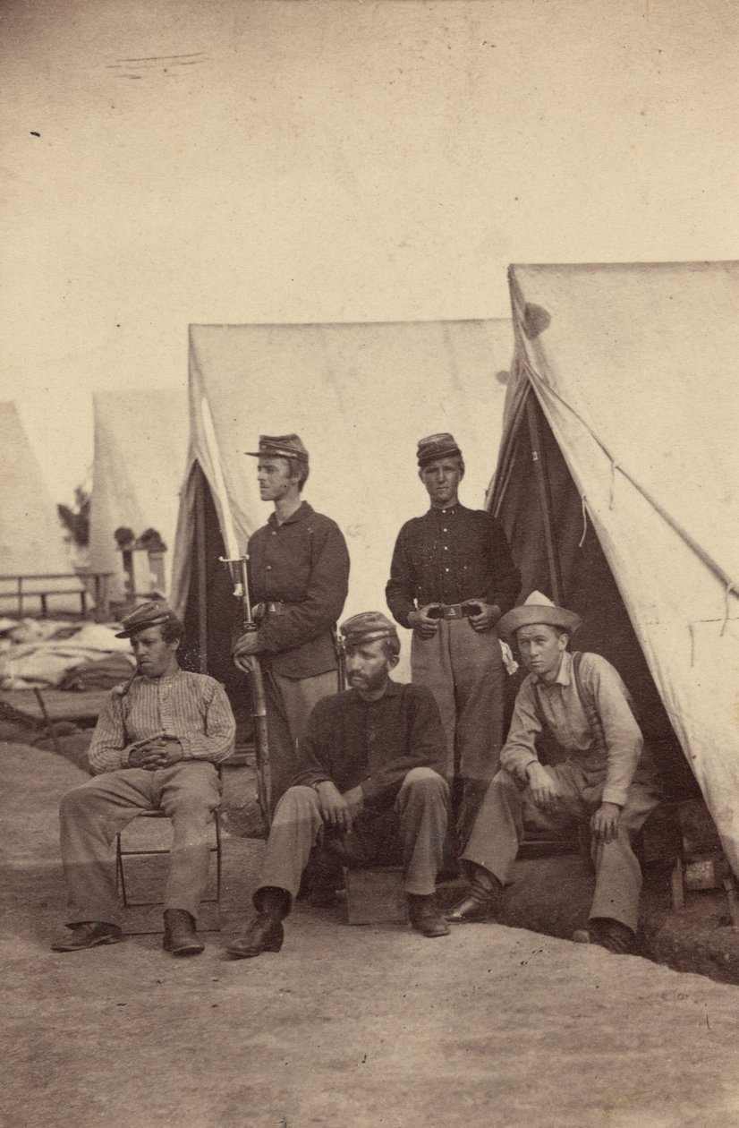 Scène de camp, 1862 (photo) - Mathew Brady