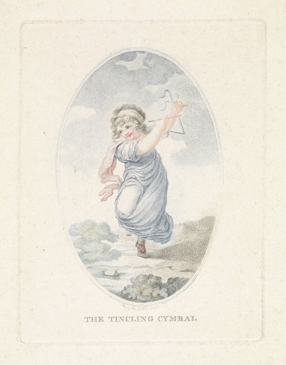Fille avec triangle - Mathias de Sallieth