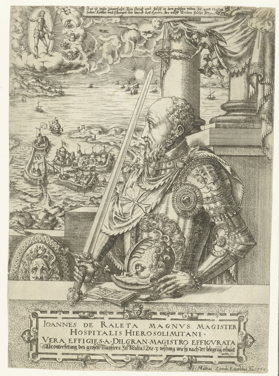 Portrait de Jean Parisot de La Valette, Grand Maître des Chevaliers de Malte - Mathis Zündt