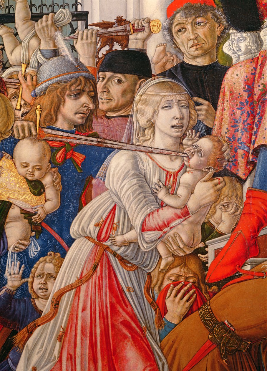 Le Massacre des Innocents, (détail) - Matteo di Giovanni di Bartolo