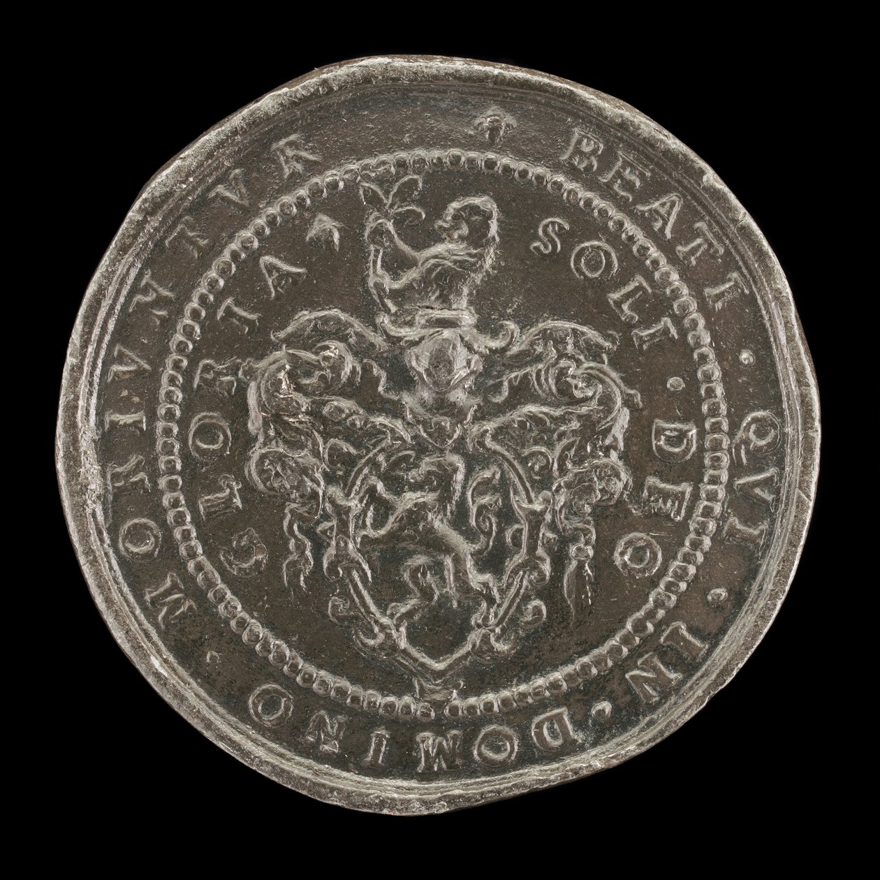 Armes et inscription [verso], 1592 - Matthäus Carl