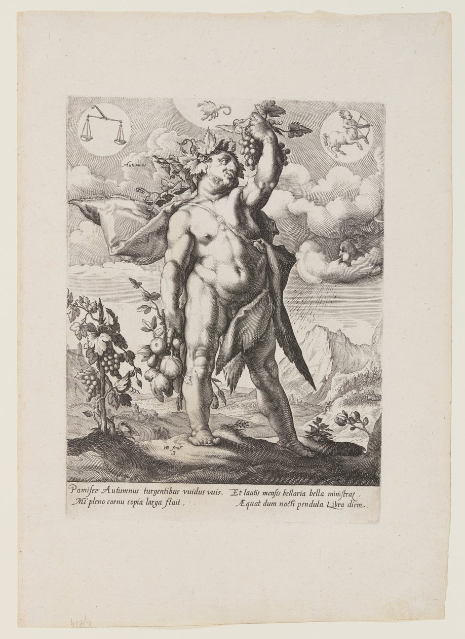 Automne, extrait des Quatre Saisons - Matthaus Greuter