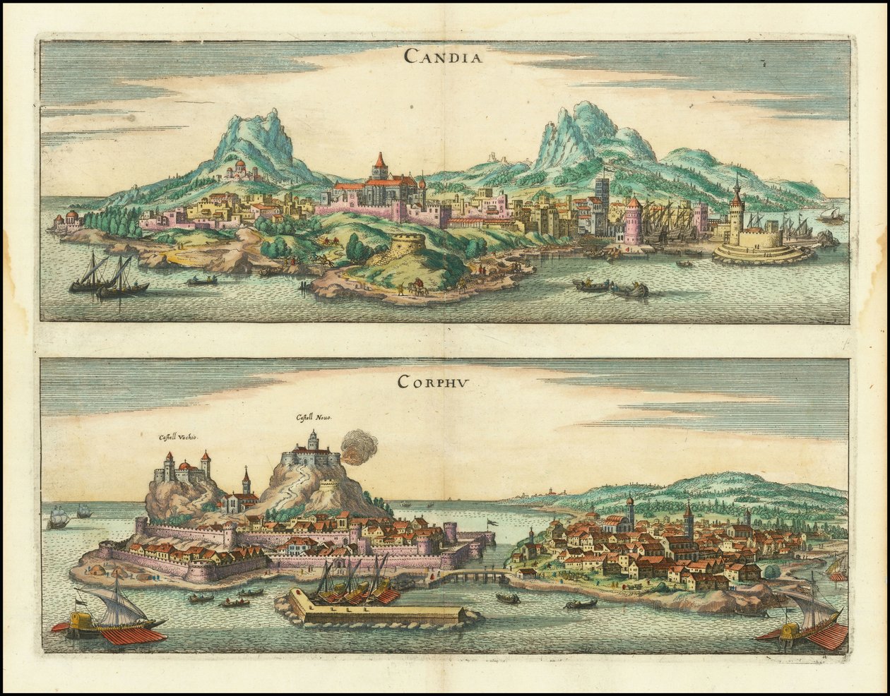 Candia, Corphu - Matthaus Merian