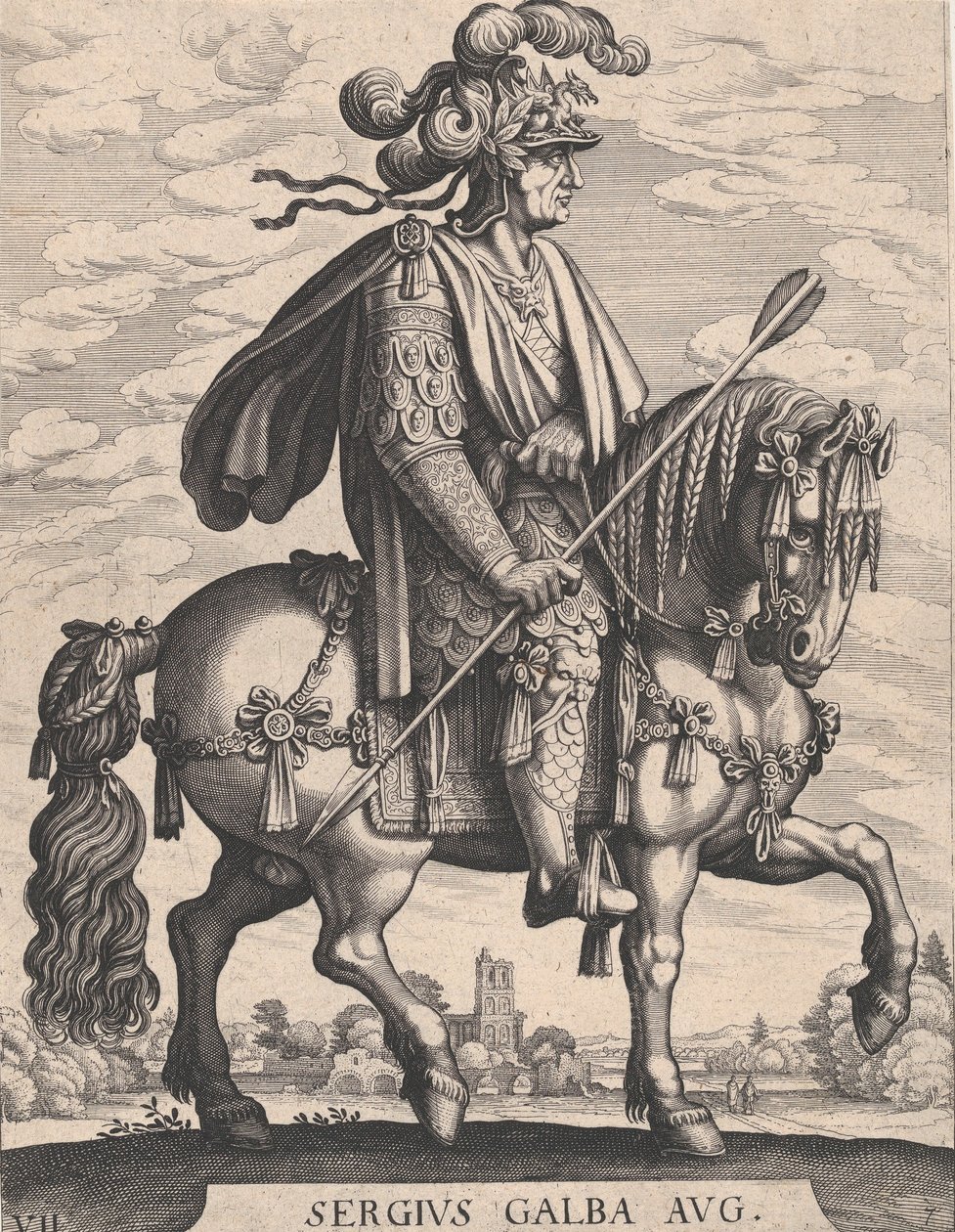 Empereur Galba à cheval, de 