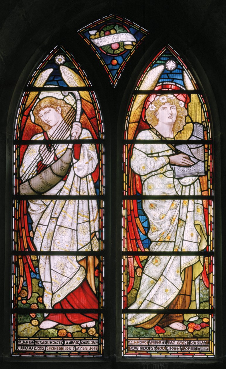 Aberdeen, Cathédrale St Machar, Cottier & Co, Musiciens Anges, 1873 - Matthew Maris