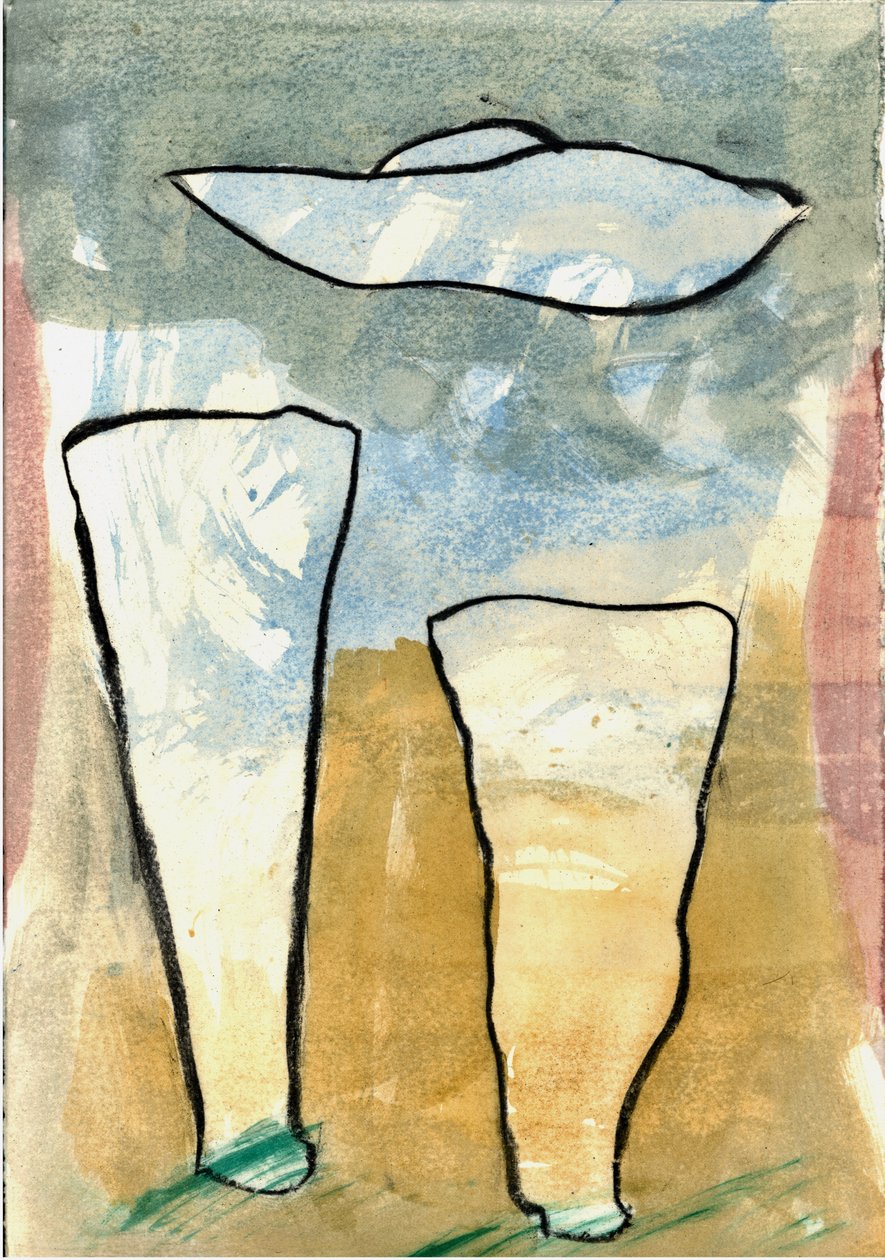 Du Serie Douce Le Matin 5, 2021 (aquarelle et fusain) - Matthew Hilton