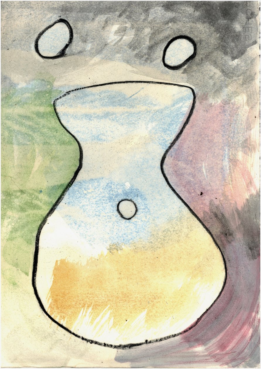 Du Serie Douce Le Matin 6, 2021 (aquarelle  fusain) - Matthew Hilton