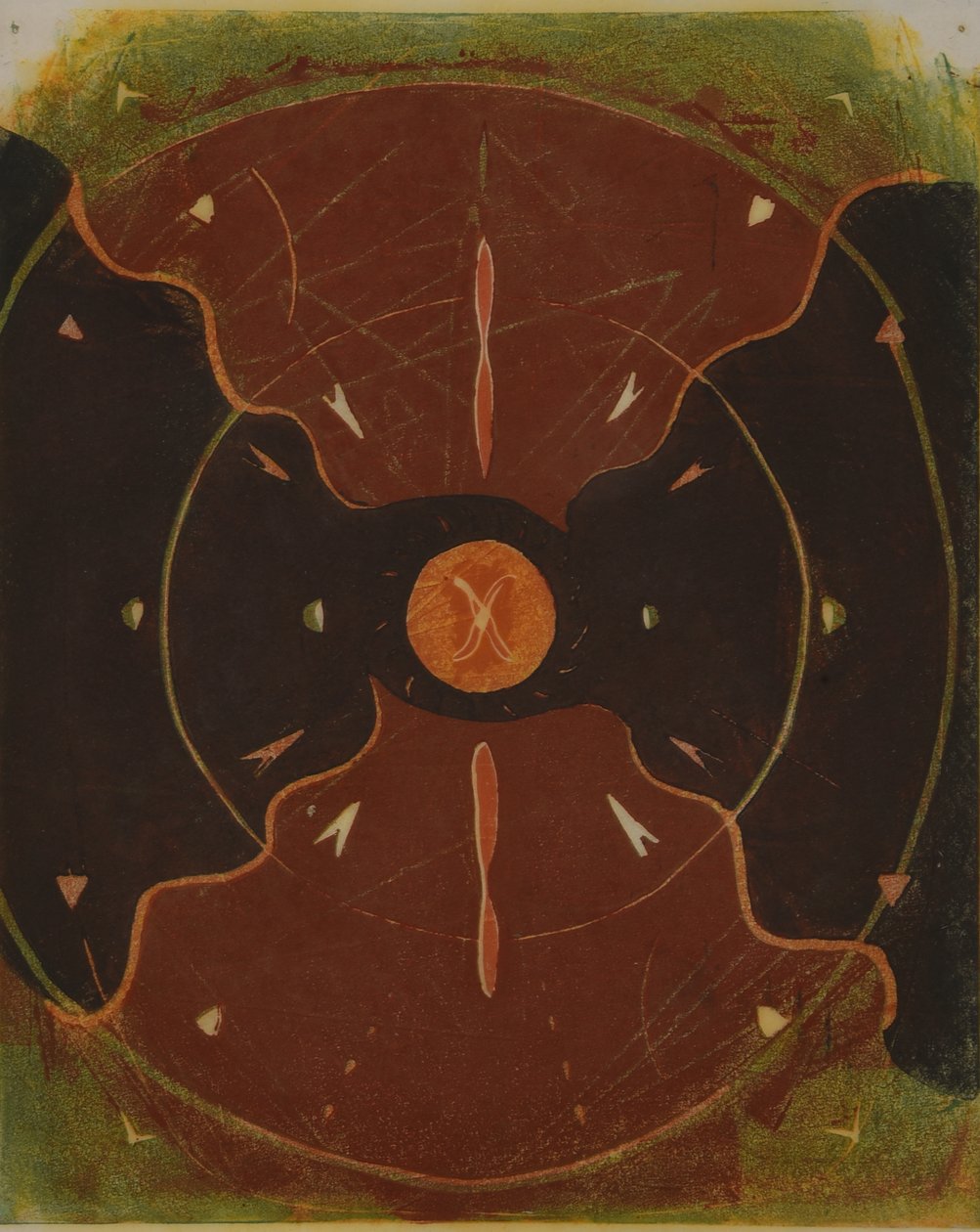 mandala 1, 2013 (linogravure) - Matthew Hilton
