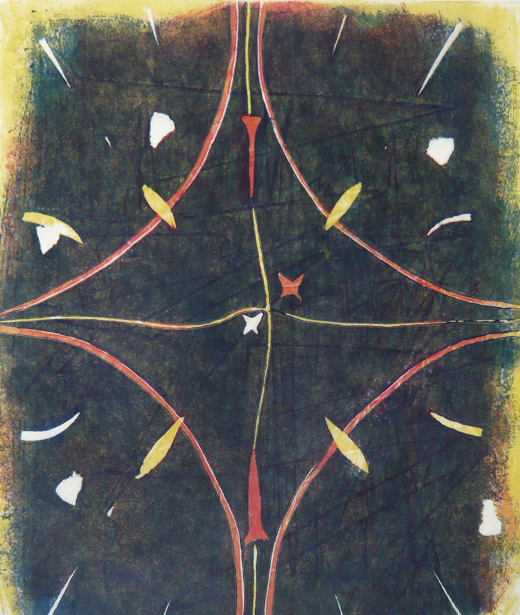 mandala tok, 2012 (linoprint) - Matthew Hilton