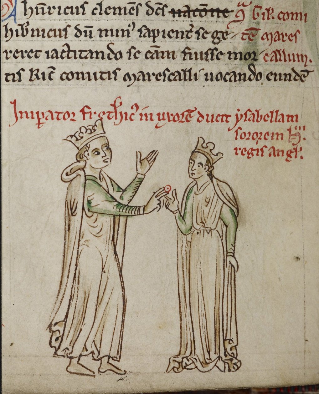 Frédéric II et Isabelle d
