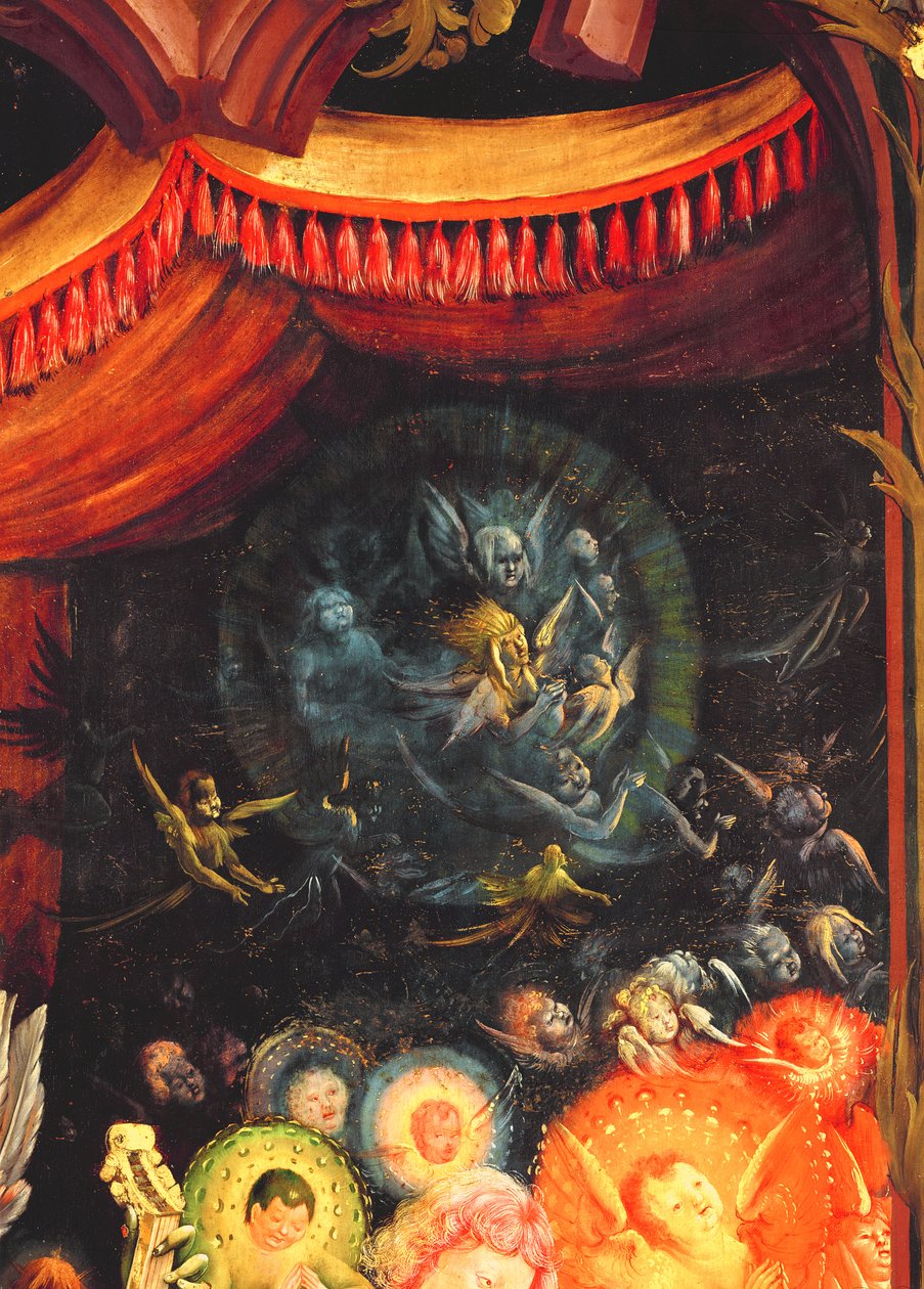 Anges sous le dais, détail du Concert des Anges du Retable d