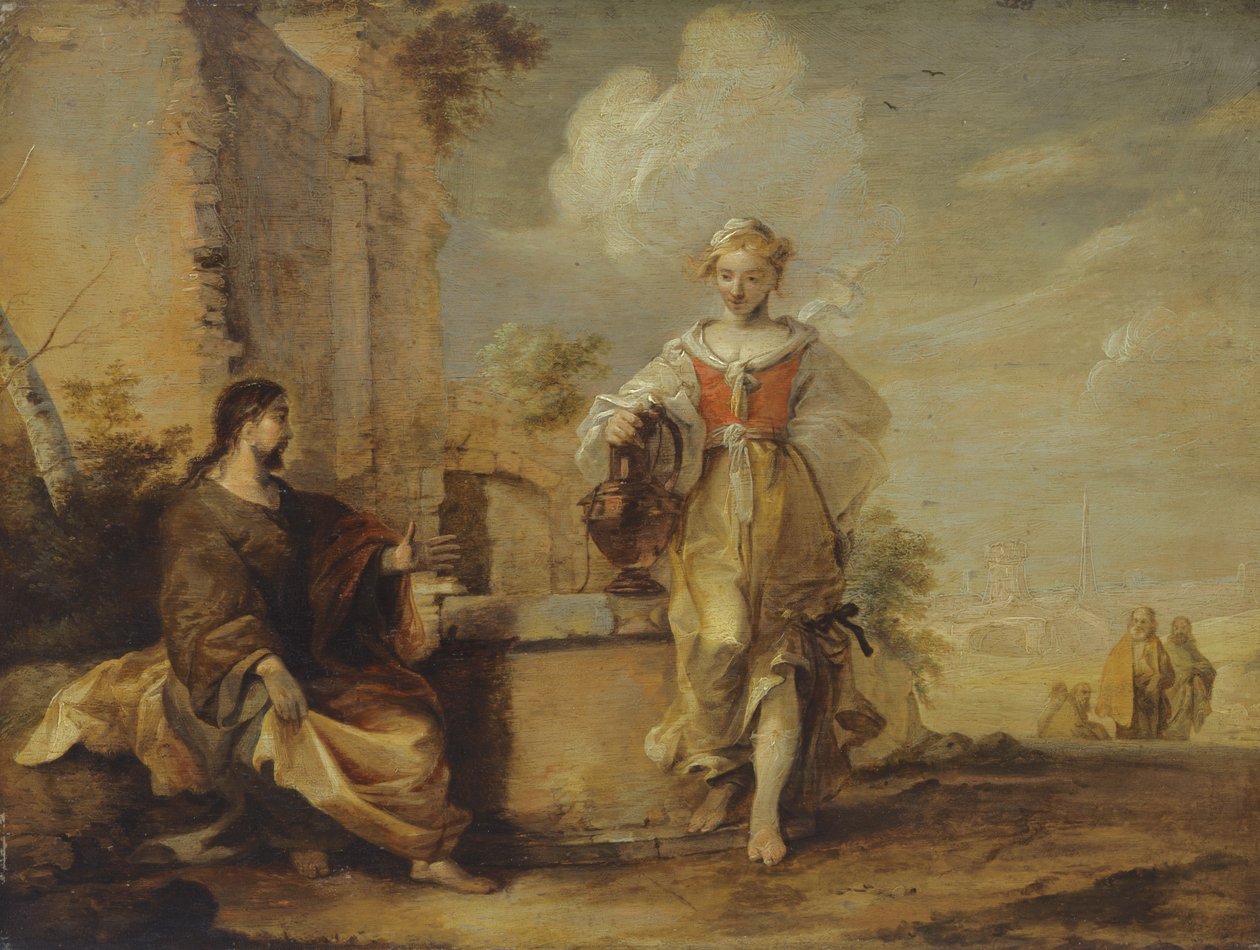 Christ et la femme samaritaine - Matthias Scheits
