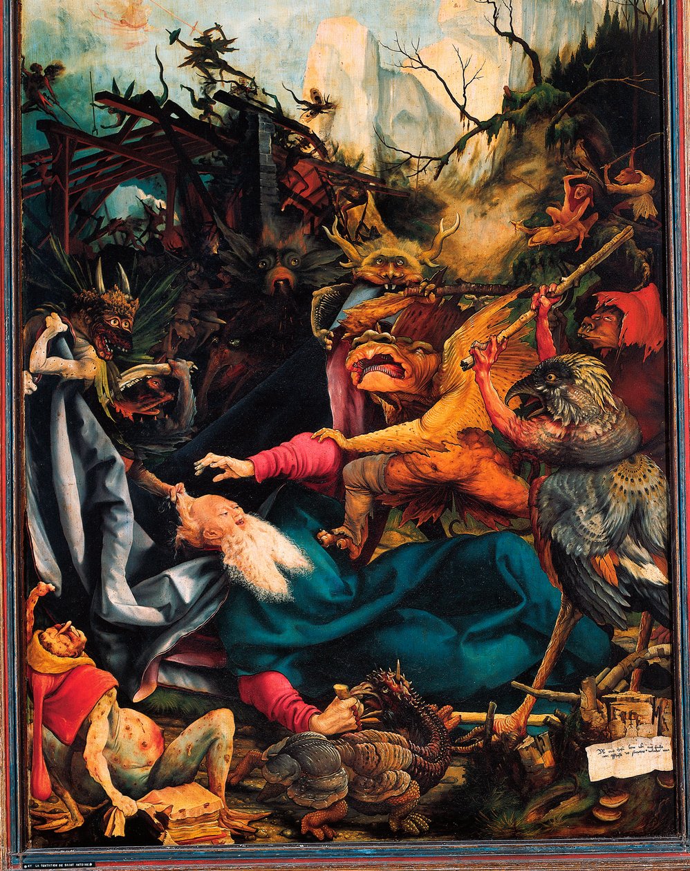 Détail de la Tentation de saint Antoine le Grand, Retable d