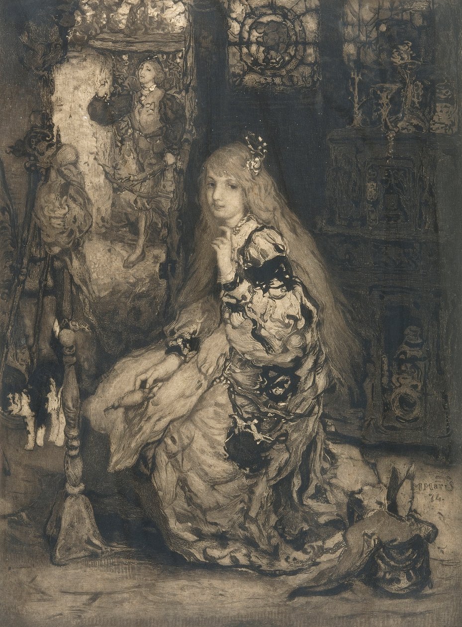 Fille avec fuseau, 1874 - Matthijs Maris