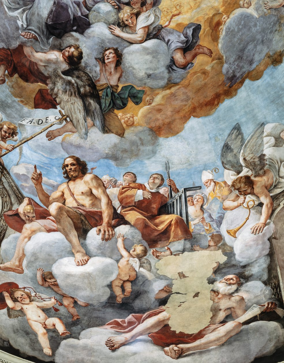 Paradis (détail) - Mattia (1613-99) Preti