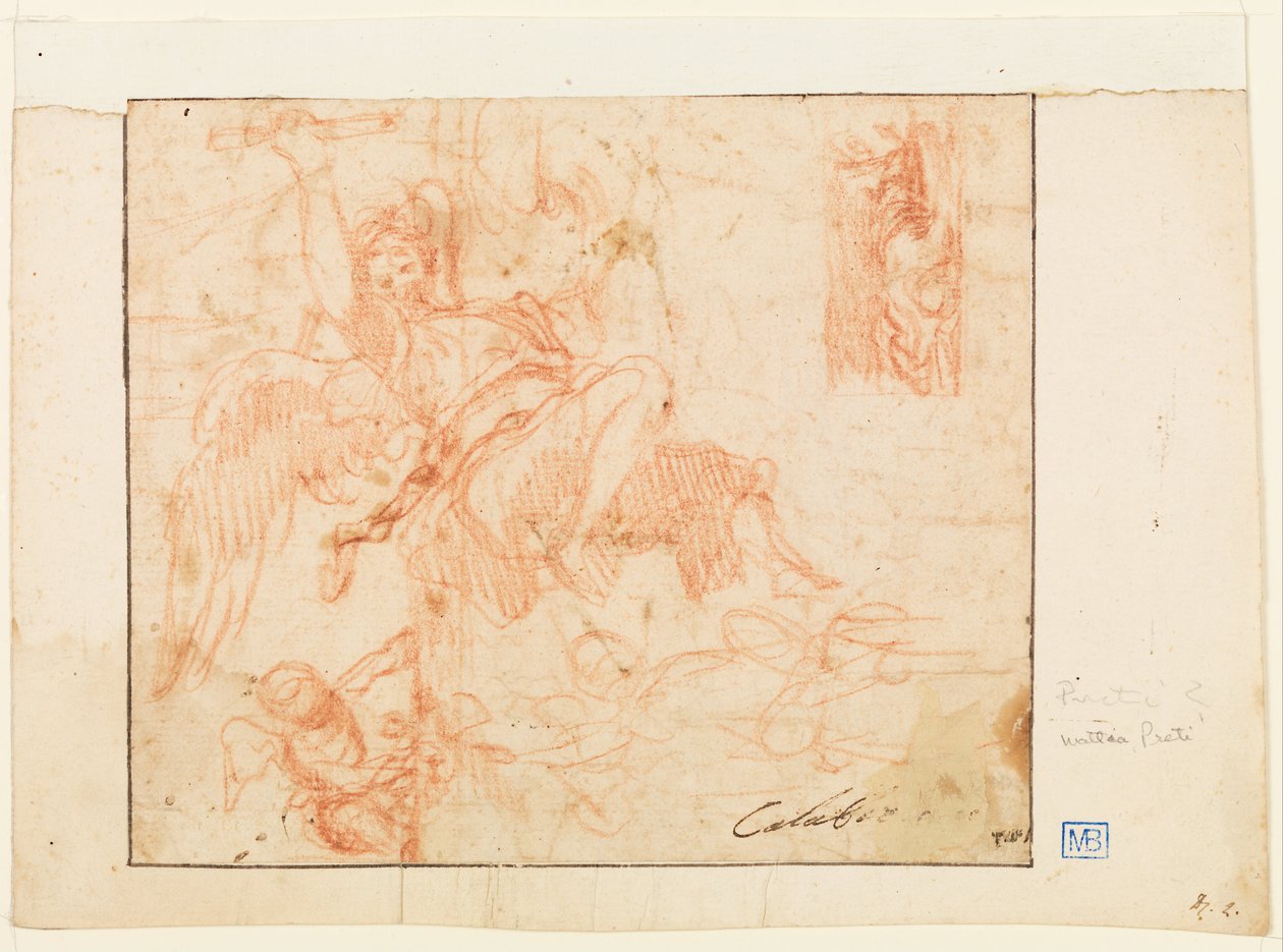 Ange volant et autres figures - Mattia Preti
