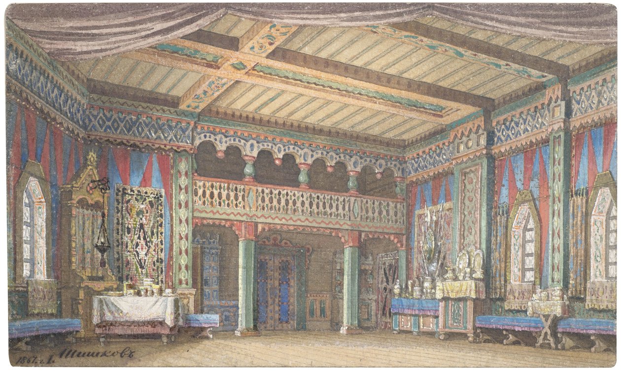 Esquisse pour un décor de scène - Matwej Andrejewitsch Schischkow