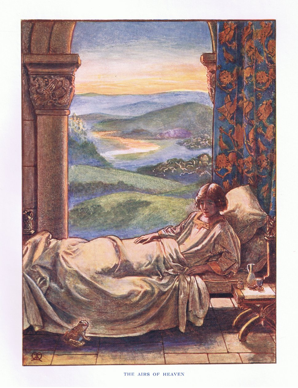 Les airs du paradis, illustration de Contes de fées de Lady Ann, 1914 - Maud Tindal Atkinson