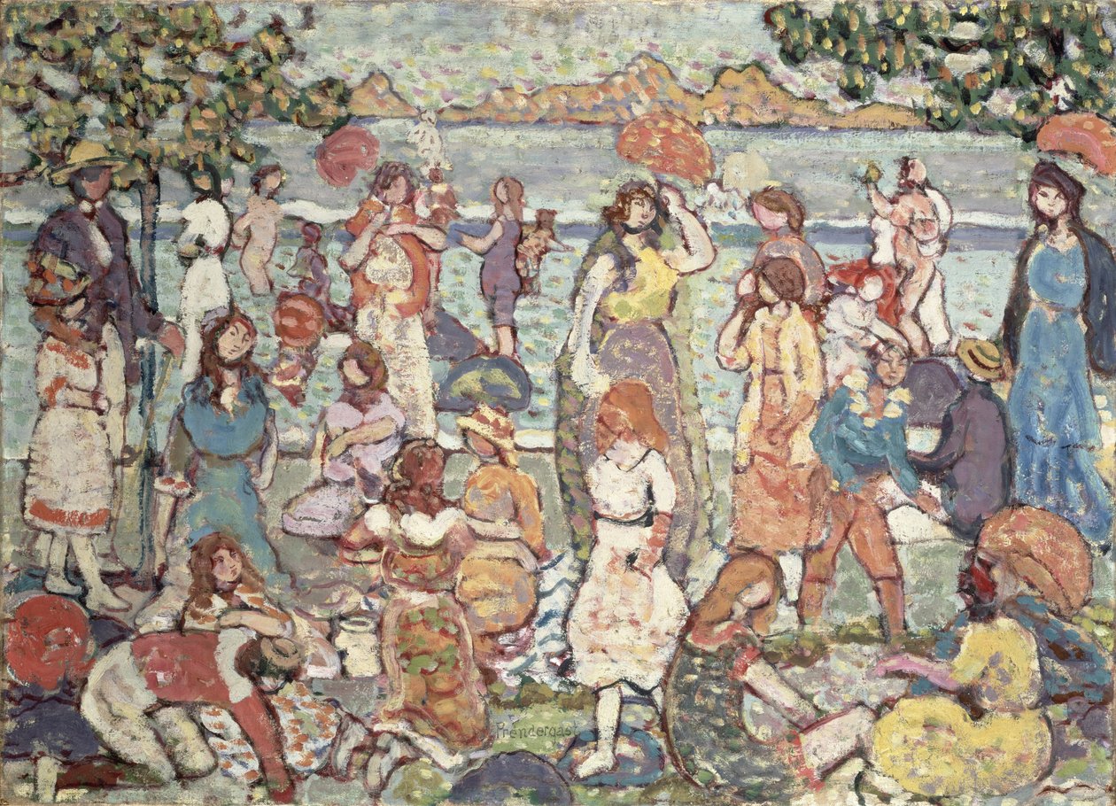 Paysage avec figures, 1921 - Maurice Brazil Prendergast