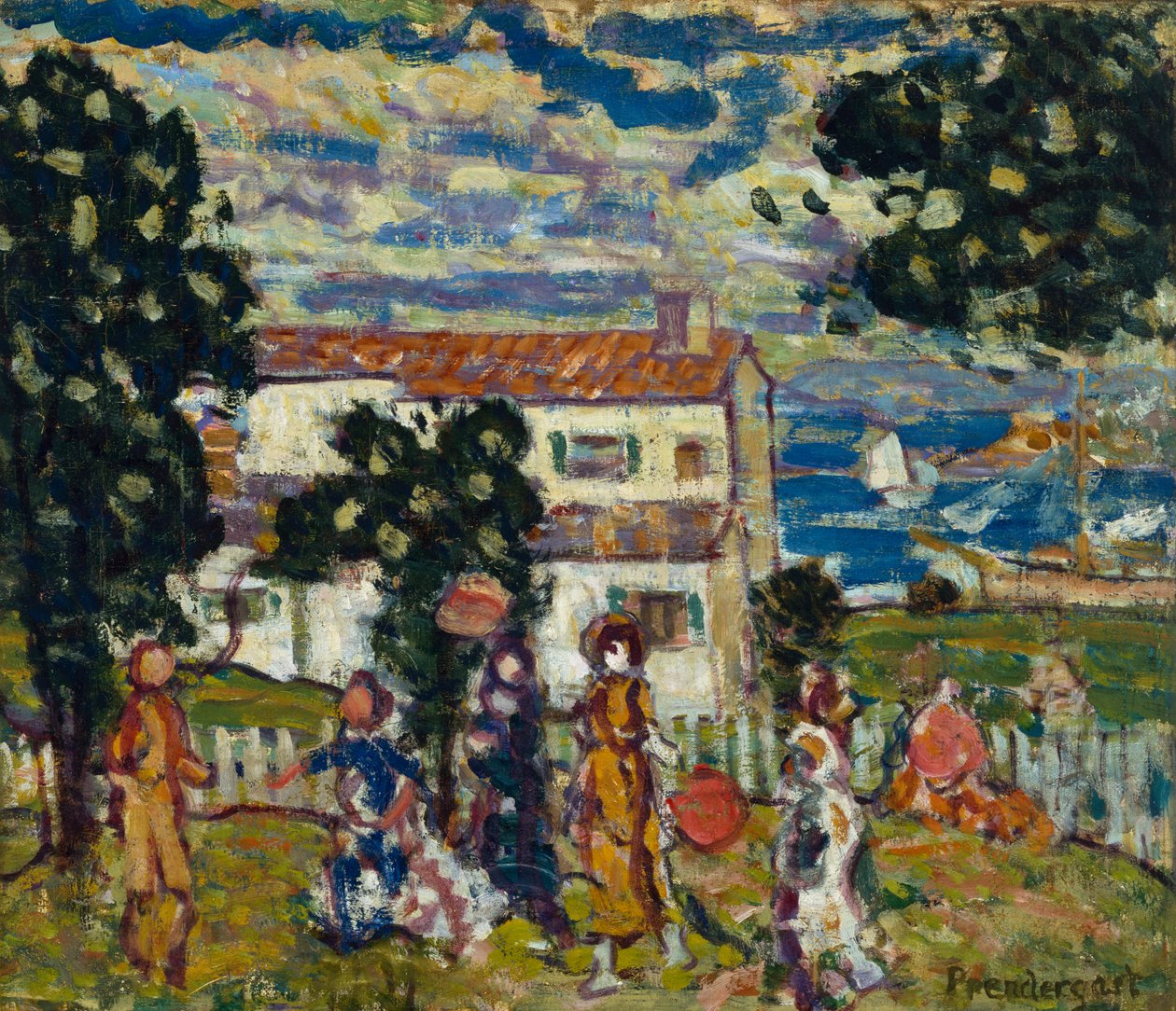 Village de la Nouvelle-Angleterre, 1912-14 - Maurice Brazil Prendergast