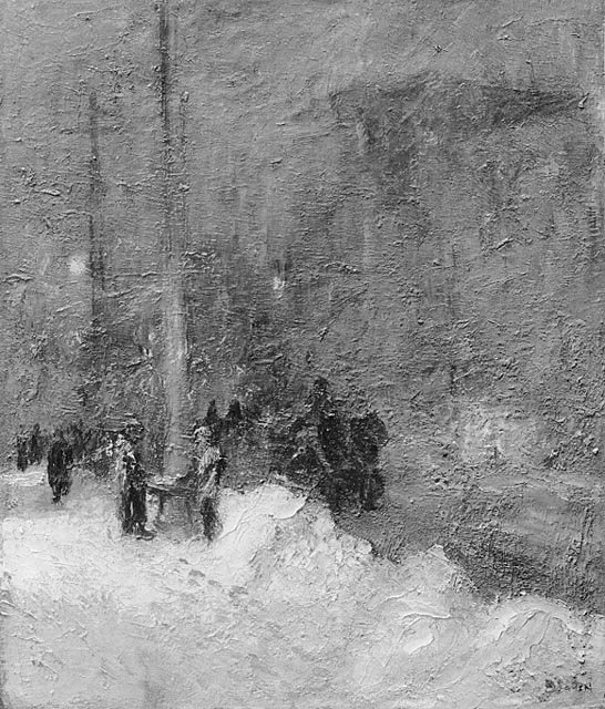 Tempête de neige, soir - Maurice Galbraith Cullen