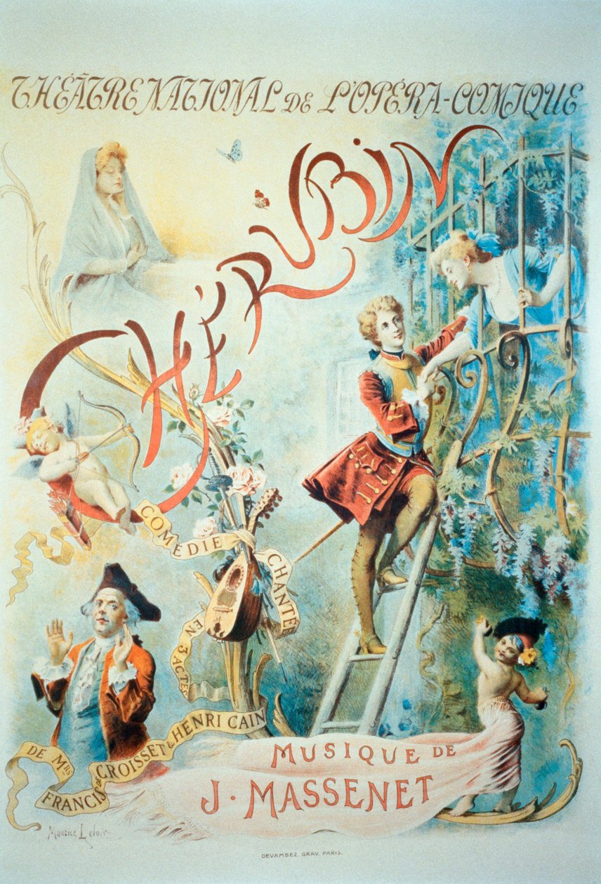 Chérubin, opéra de Jules Massenet - Maurice Leloir