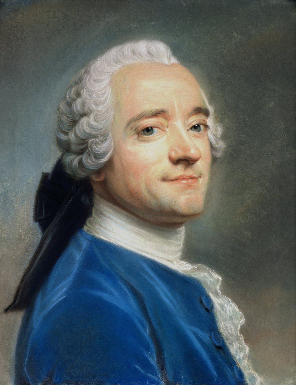 Autoportrait avec jabot en dentelle - Maurice-Quentin de La Tour