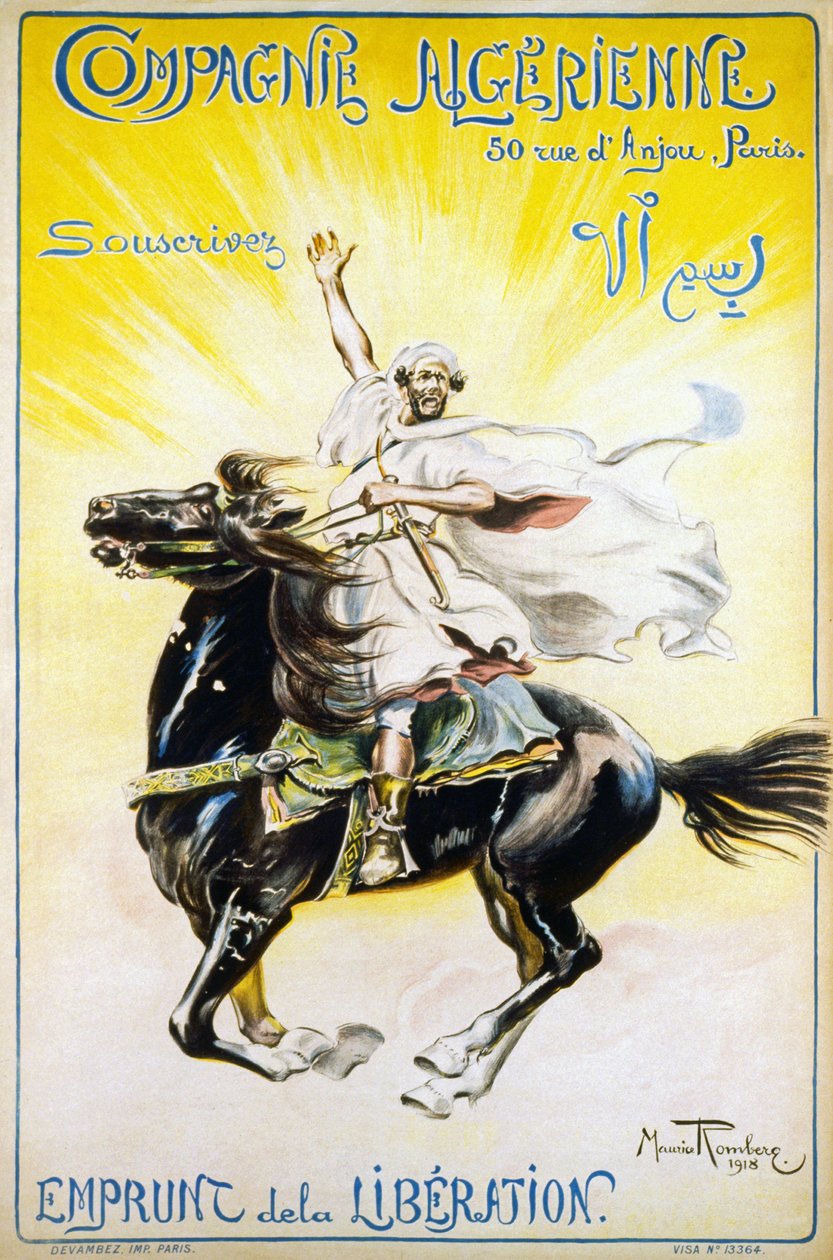 Compagnie Algérienne - Souscrivez - Emprunt de la Liberté, 1918 - Maurice Romberg