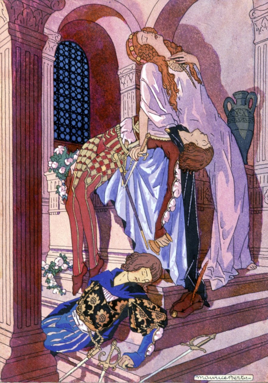 La mort de Roméo et Juliette, vers 1930 (illustration) - Maurice Berty