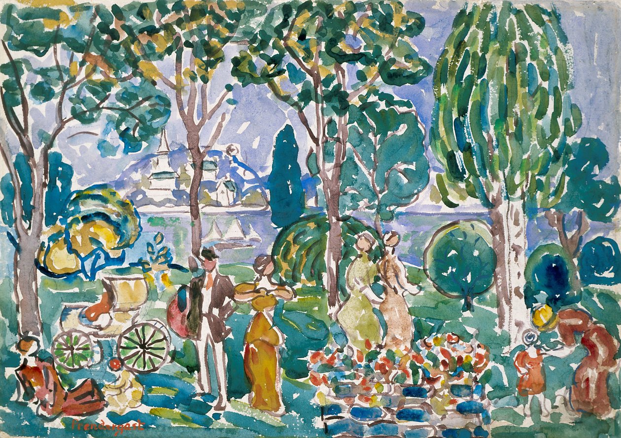 Le parc, Salem - Maurice Brazil Prendergast